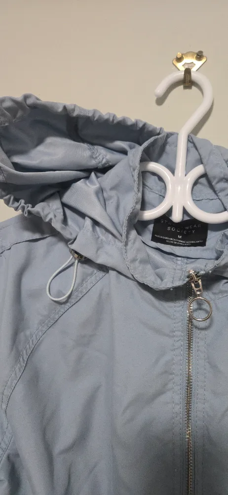 Streetwear Society Light Blue Zip-Up Jacket - Size M image indicator(2)