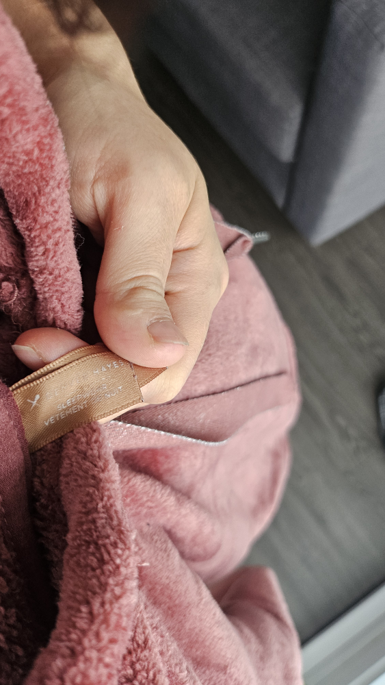 Dusty Rose Fuzzy Hoodie Dress - photo 4