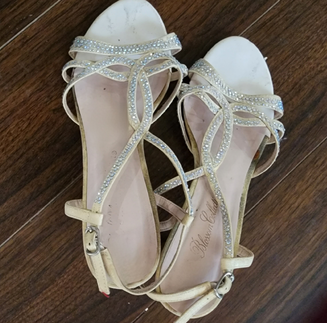 Blossom Collection Rhinestone Sandals