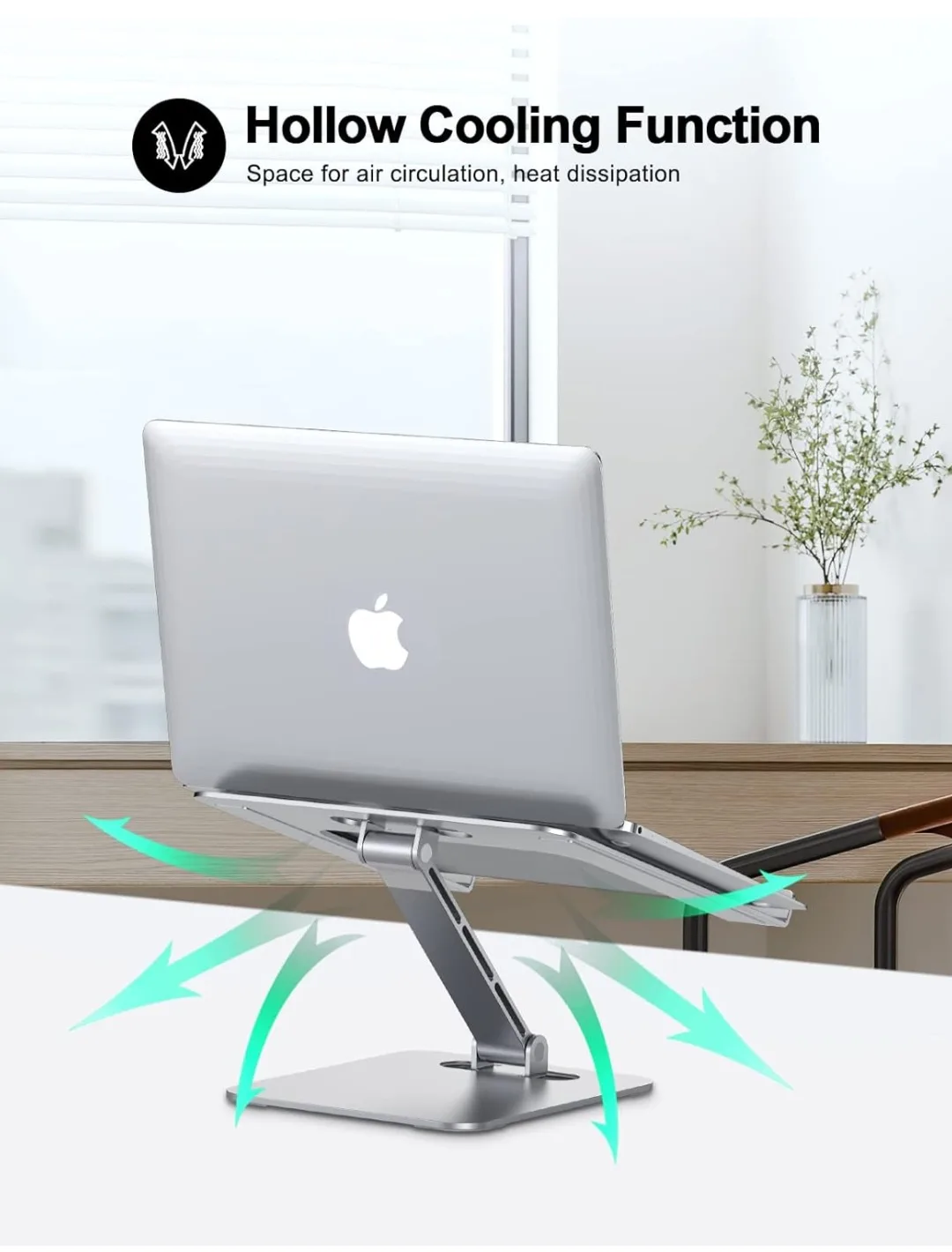 Laptop Stand - Foldable & Adjustable Aluminum Alloy image indicator(2)