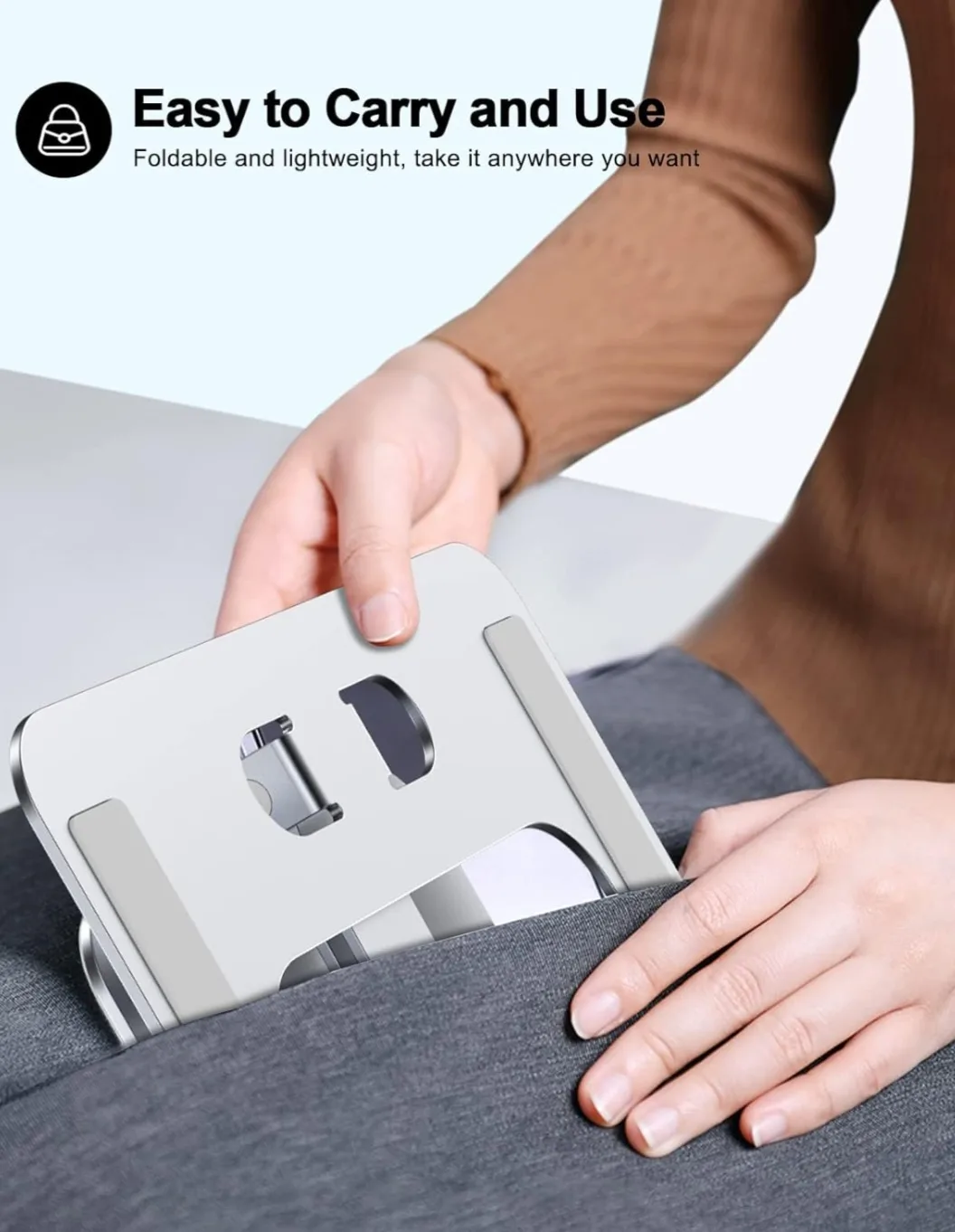 Laptop Stand - Foldable & Adjustable Aluminum Alloy image indicator(3)