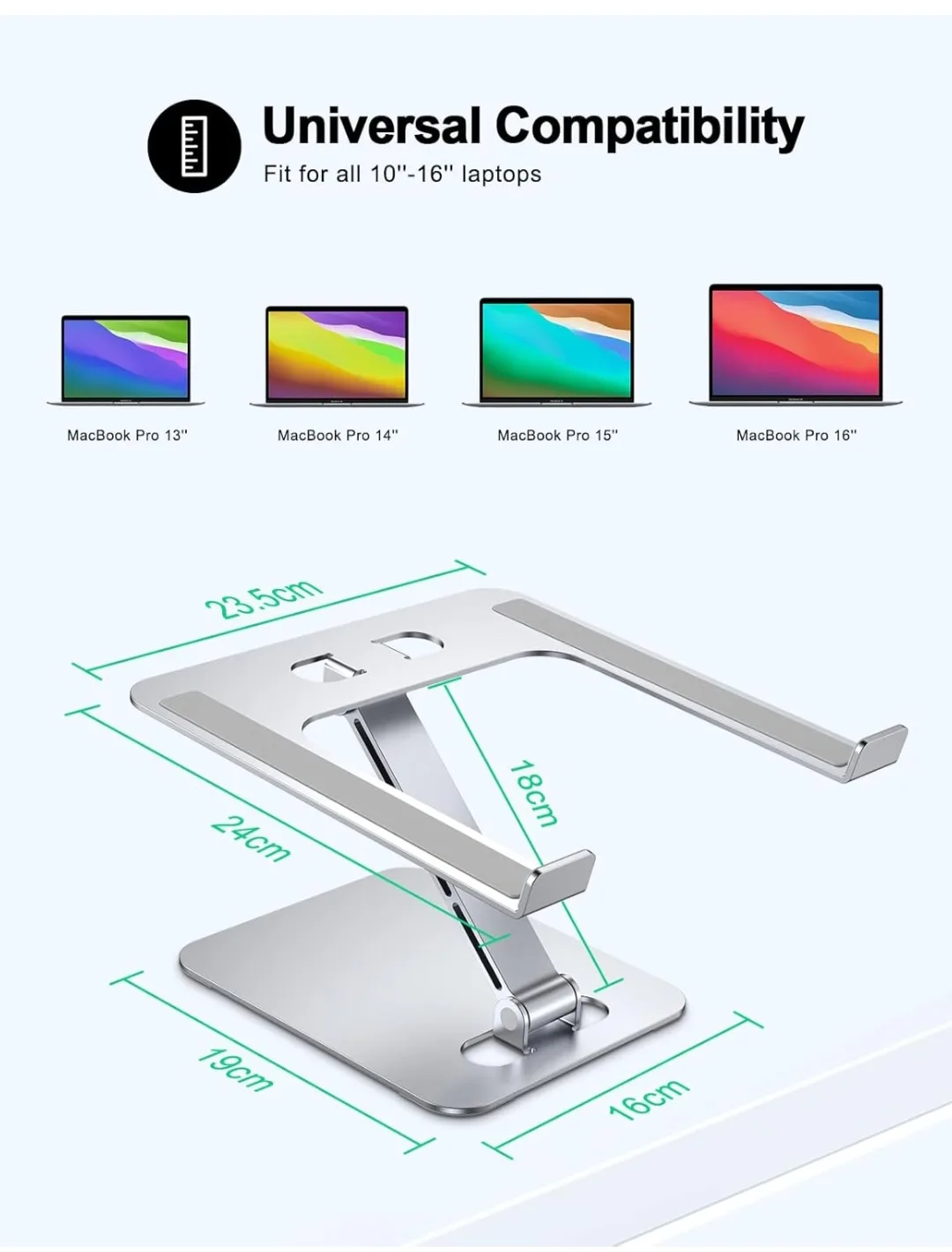 Laptop Stand - Foldable & Adjustable Aluminum Alloy image indicator(4)