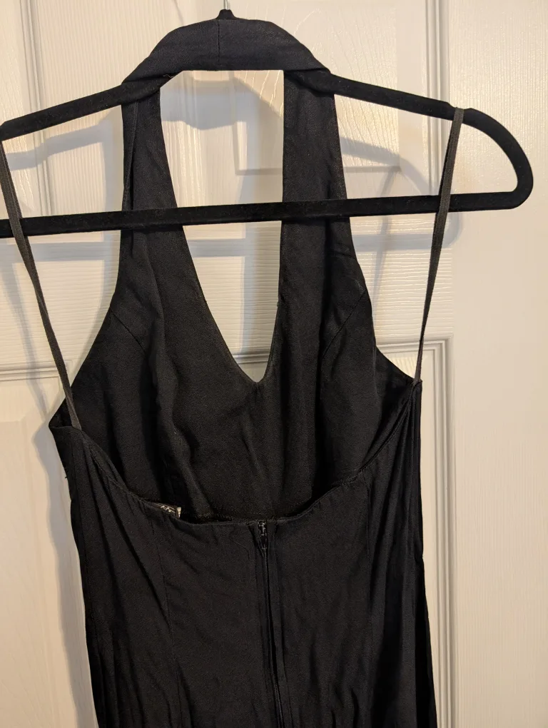 Vintage All That Jazz Black Halter Jumpsuit image indicator(3)