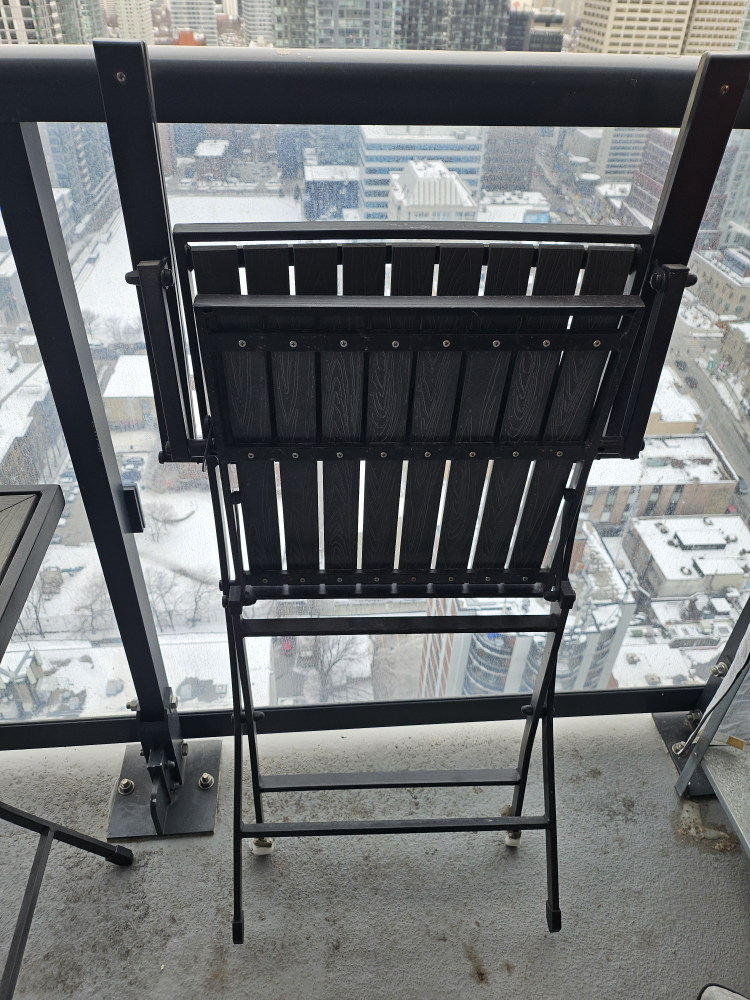 Balcony Table and Two Chairs Set - photo 2
