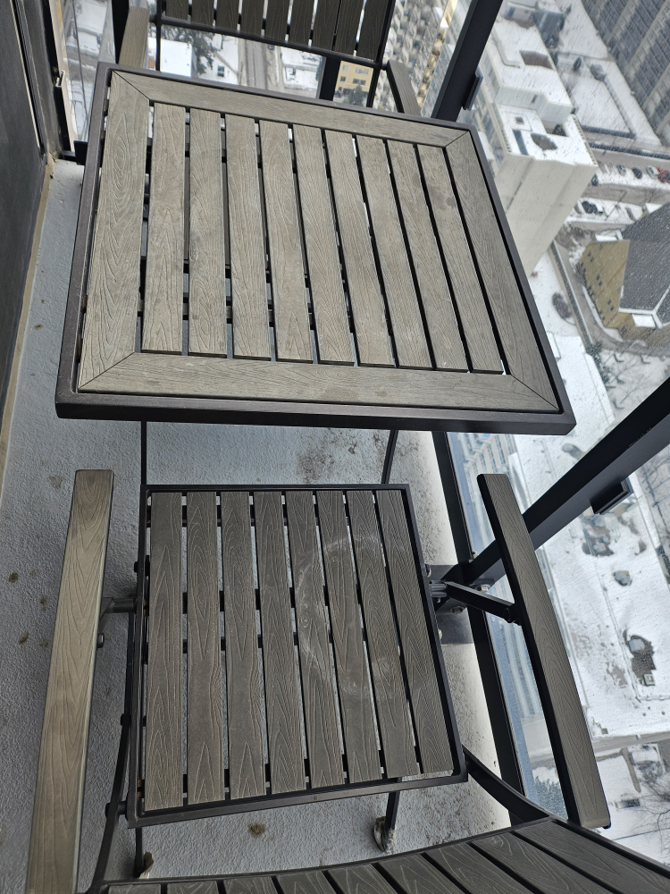 Balcony Table and Two Chairs Set - photo 3