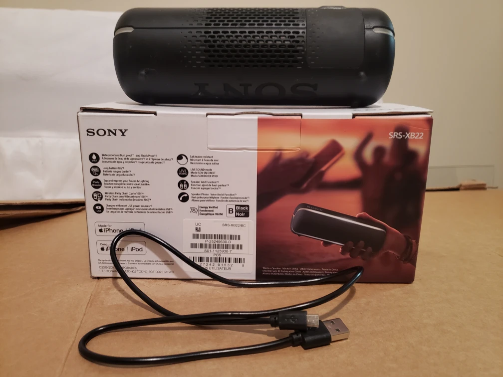 Sony  Wireless Extra Bass Portable Bluetooth Speaker - photo 2