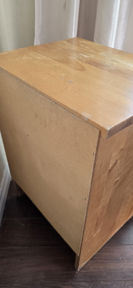 Solid Wood One-Drawer Nightstand - photo 2