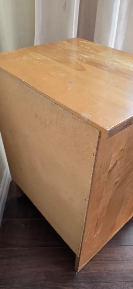 Solid Wood One-Drawer Nightstand image indicator(2)