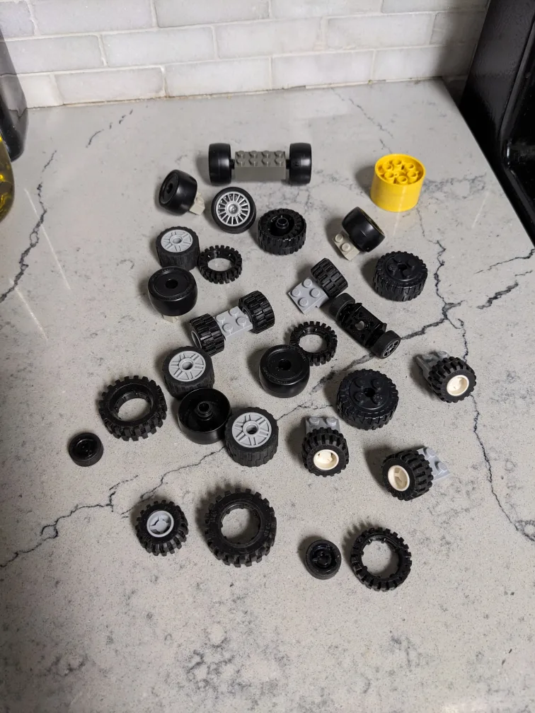 LEGO Parts Lot - Wheels and car accessories image indicator(2)
