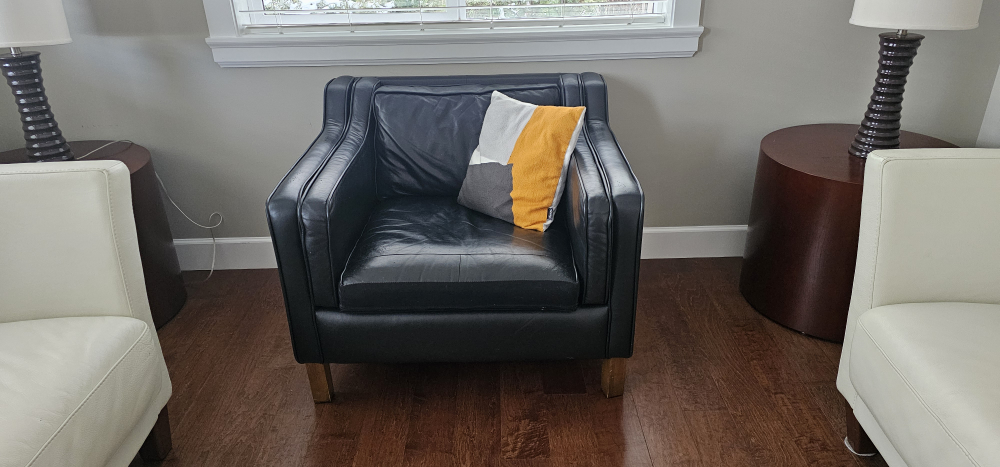 Black Leather Armchair