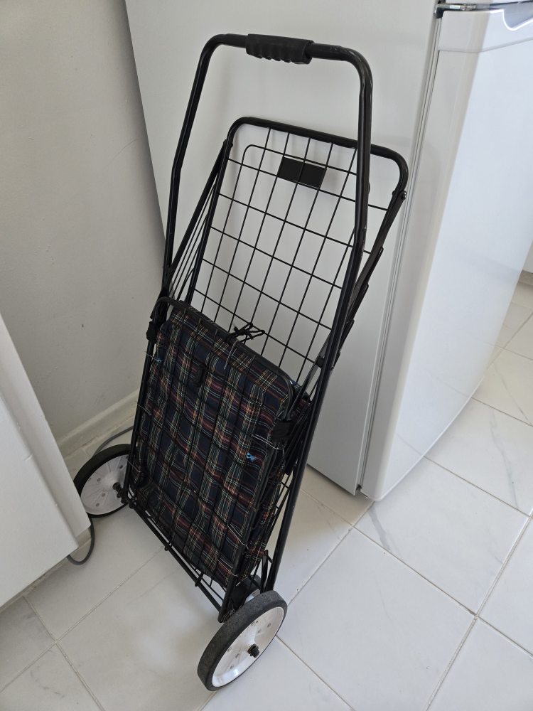 ##freecycle Foldable Shopping Cart with Padded Seat - photo 2