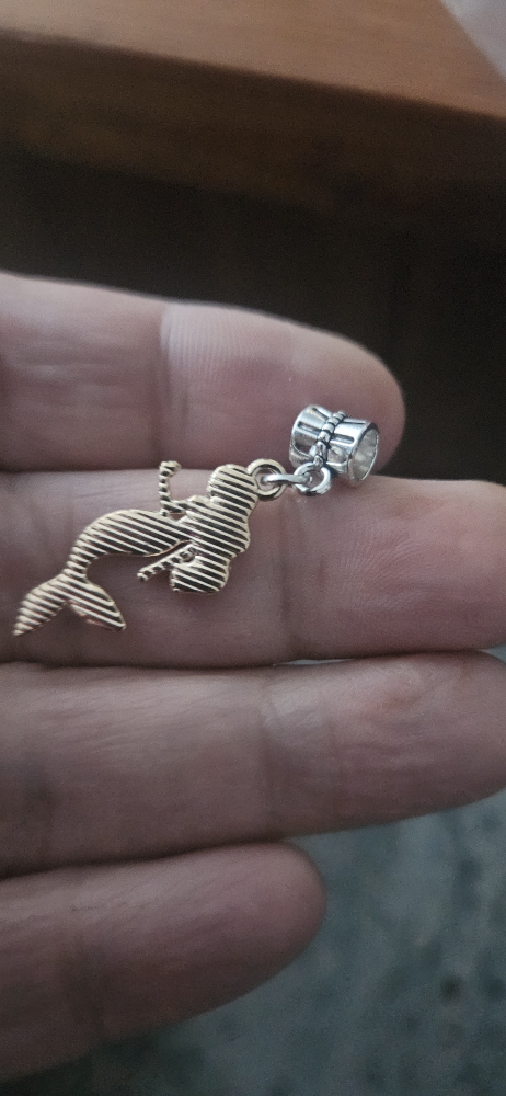 Cute Mermaid Charm Pendant for Bracelet or Necklace - photo 3