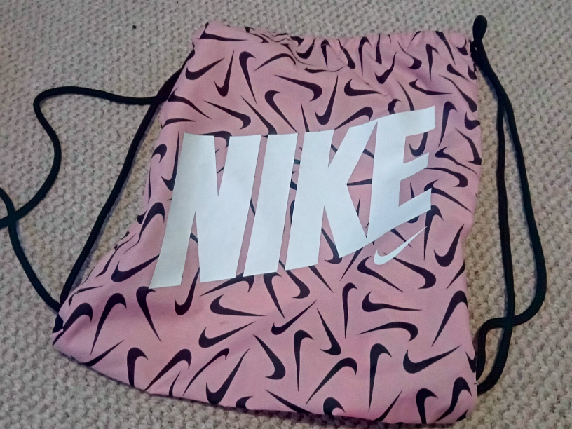 Nike Pink Drawstring Bag