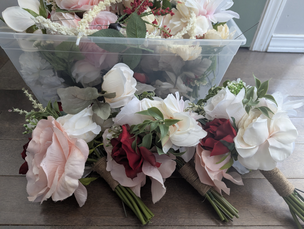 Artificial Flower Bouquet Crafting Supplies