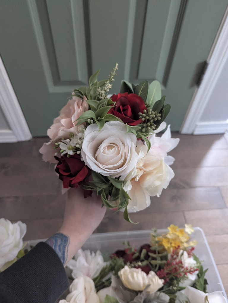 Artificial Flower Bouquet Crafting Supplies - photo 2