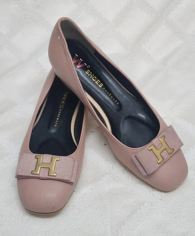 W. Shoes Handmade Pink Ballerina Flats Size 7 image indicator(2)