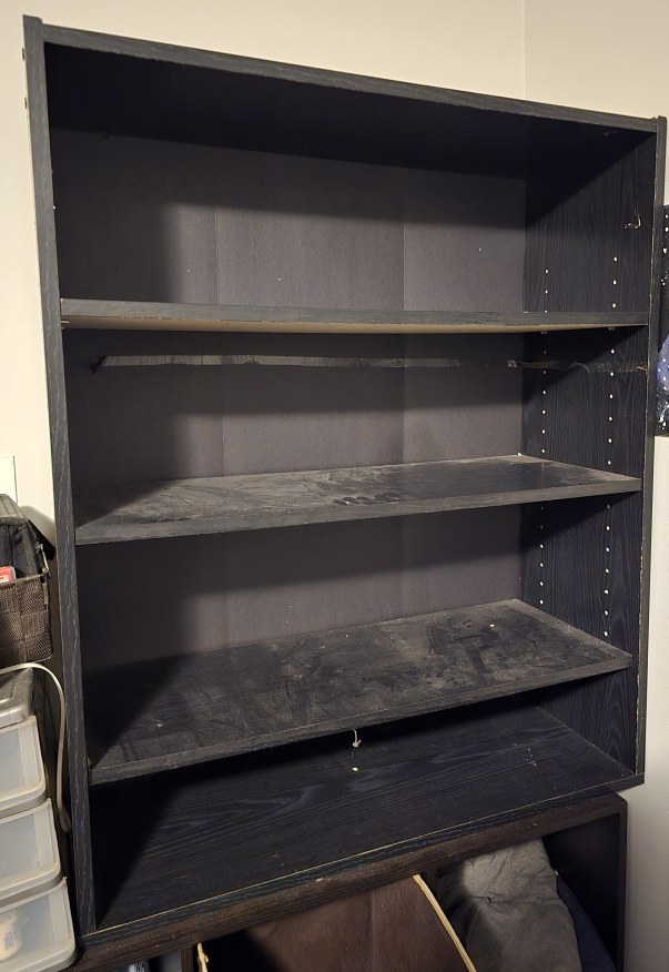 Black Wooden Bookcase