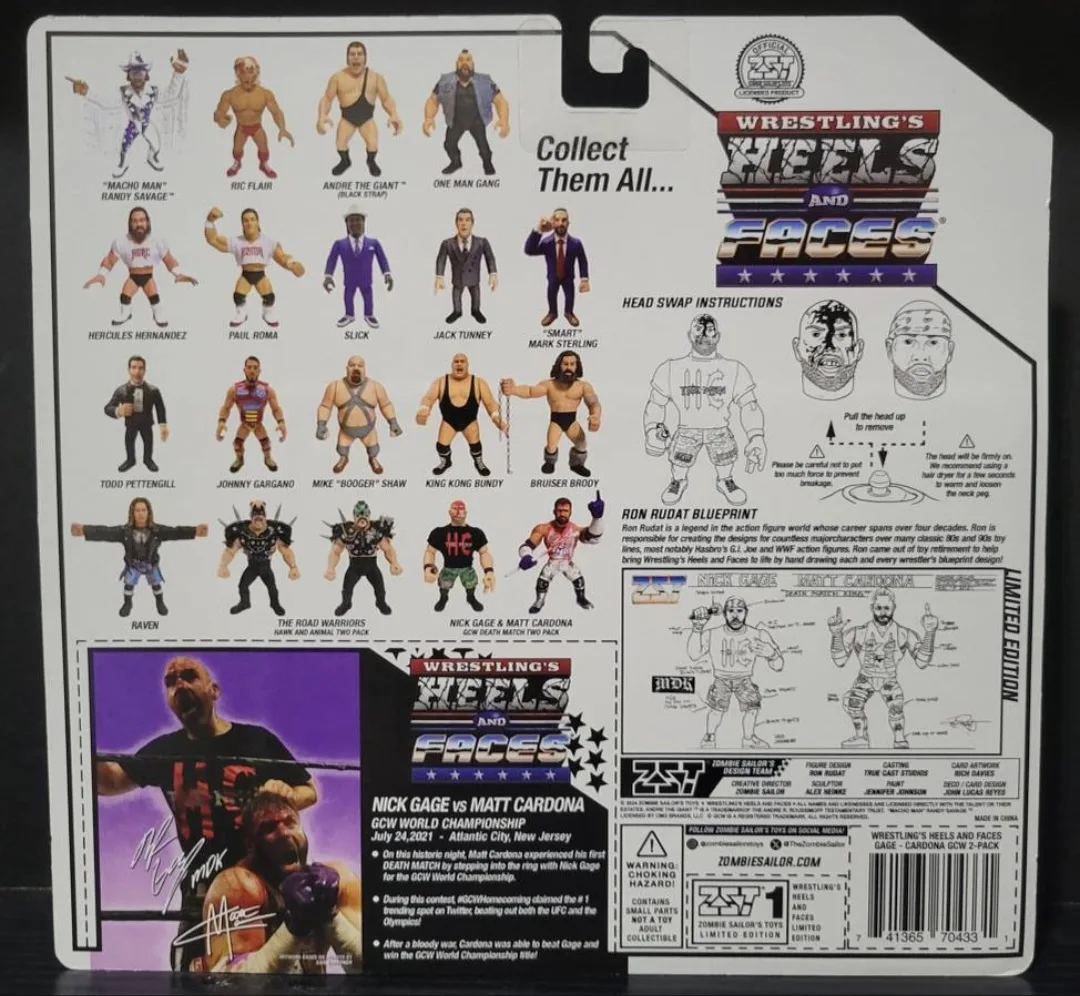 ZOMBIE SAILOR HEELS & FACES MATT CARDONA/NICK GAGE DEATH MATCH image indicator(2)