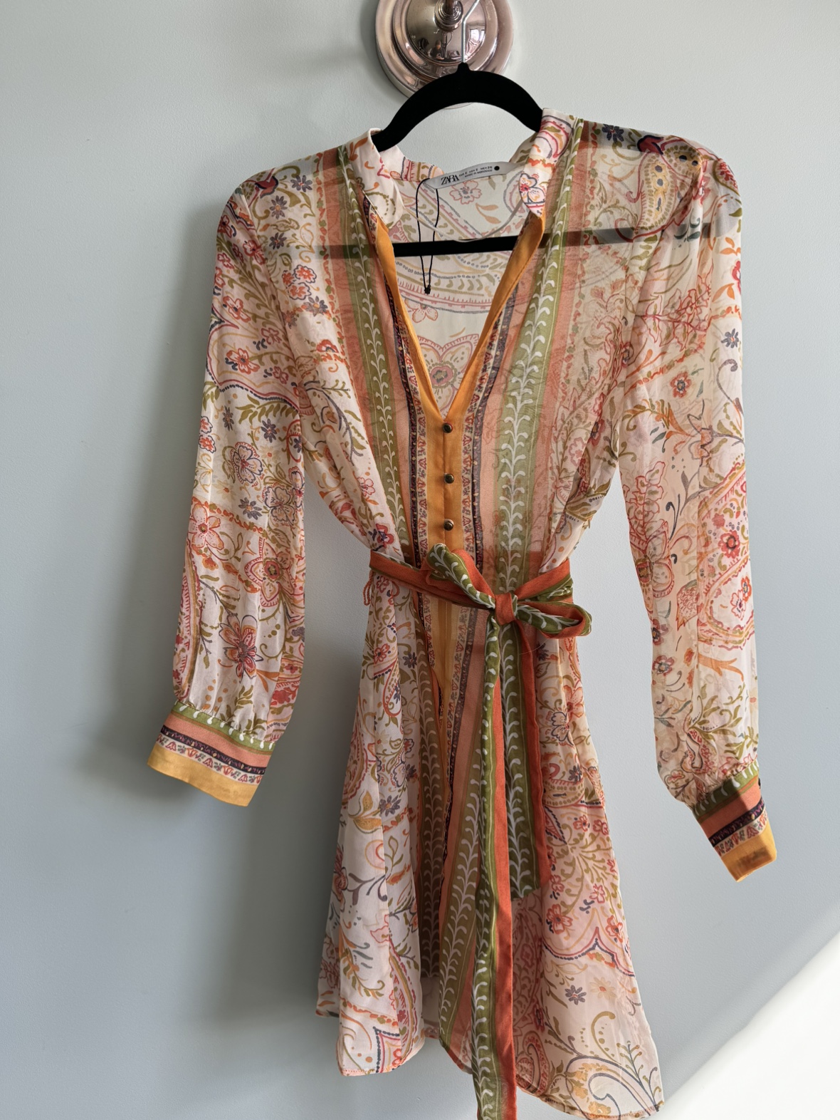 Boho Floral Belted Dress