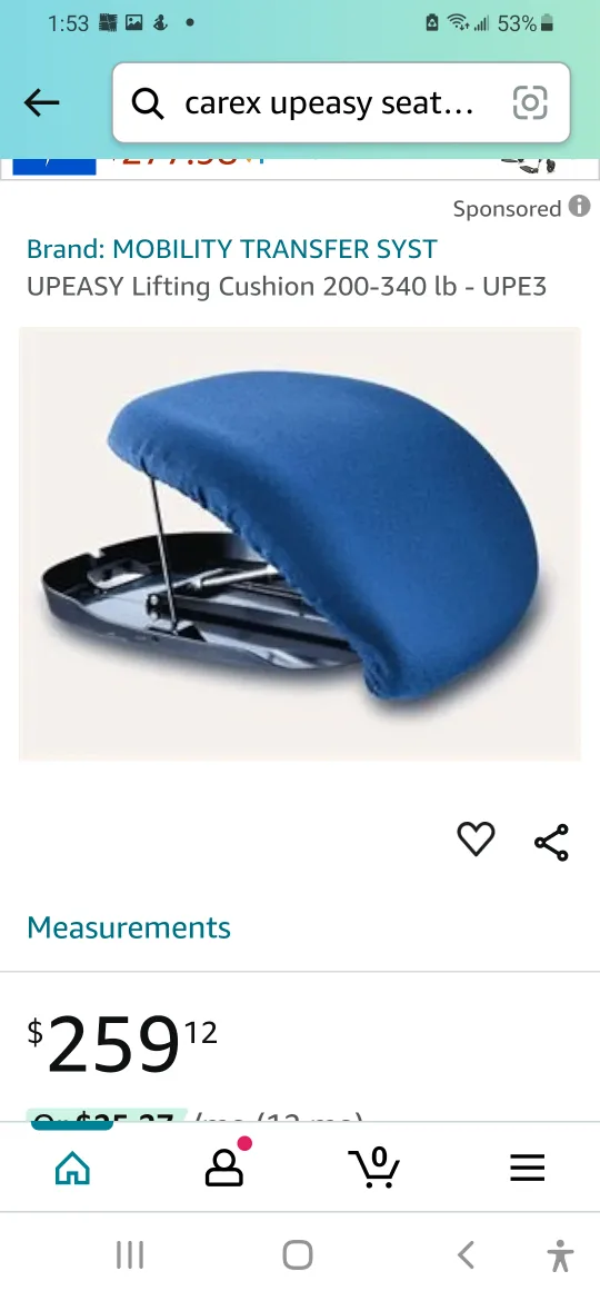 Carex UPEASY Seat Assist - Portable and Easy to Use image indicator(7)