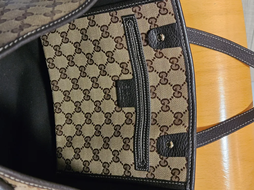 Authentic Gucci GG Canvas Tote Bag image indicator(3)