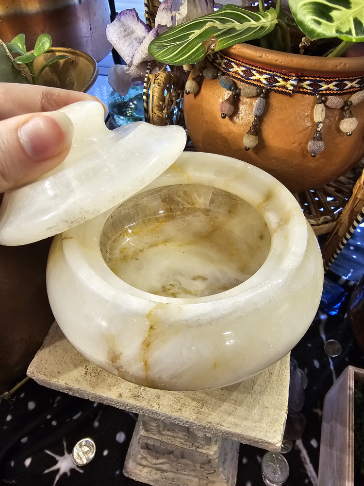 Elegant Onyx Marble Trinket Jar - photo 4