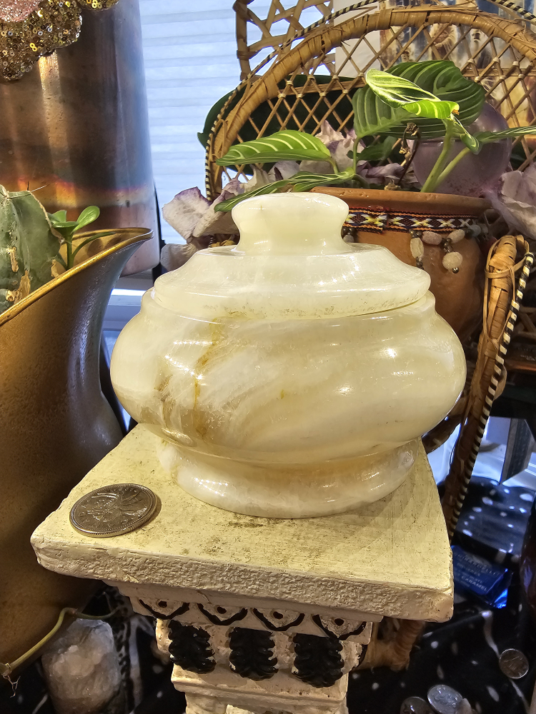 Elegant Onyx Marble Trinket Jar - photo 5