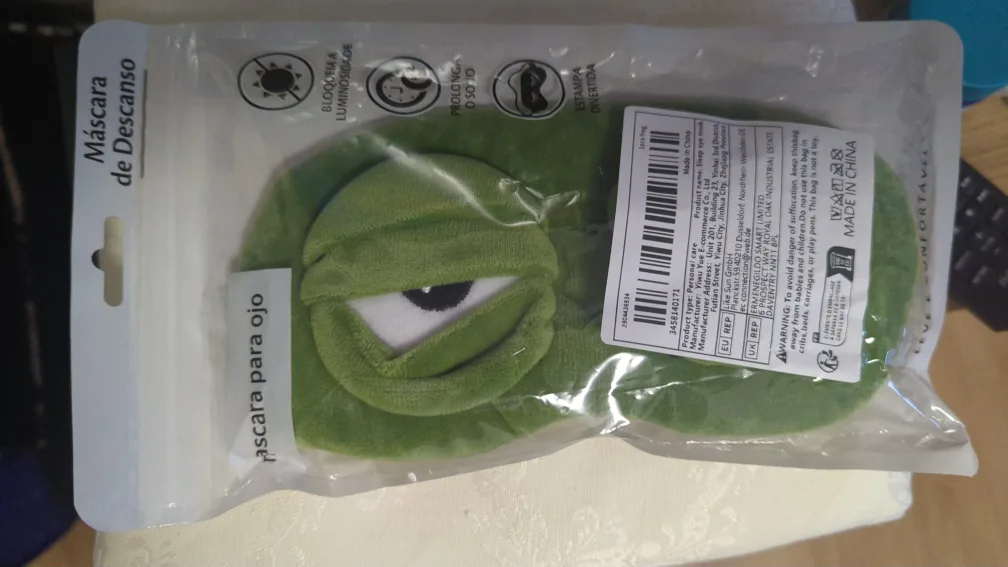 Cute 3D Frog Eye Sleep Mask image indicator(2)