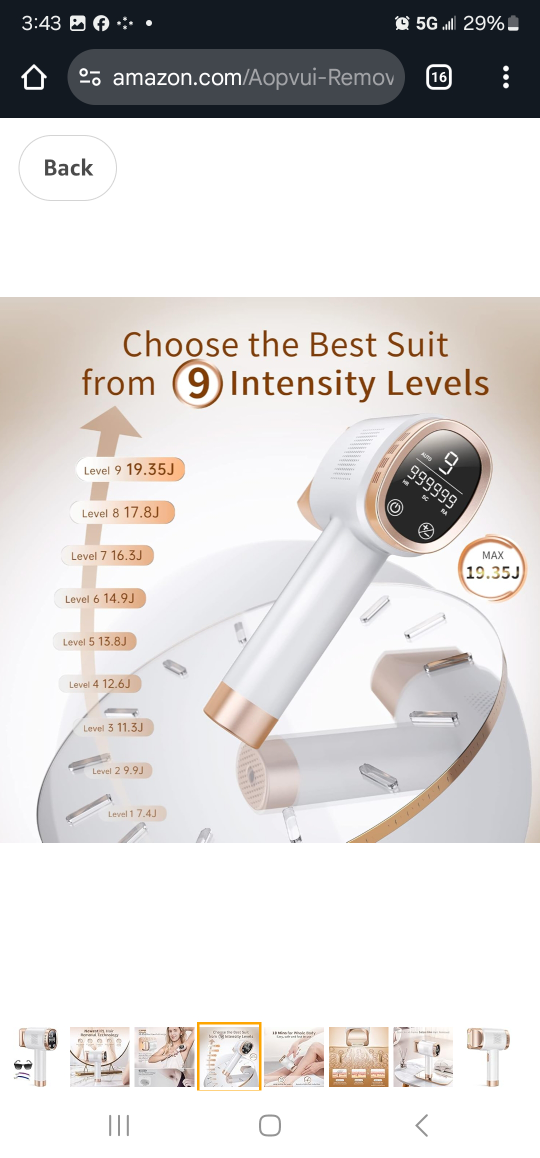 Handheld IPL Hair Removal Device - FZ-608 - photo 2