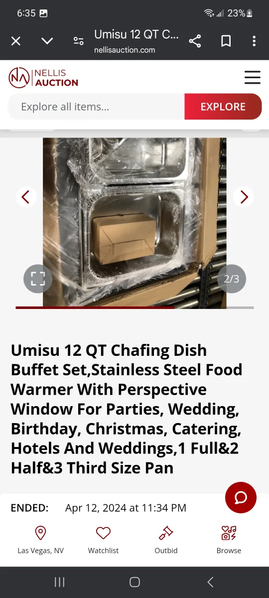 Ummisu 12 QT Chafing Dish Buffet Set - Stainless Steel Foo image indicator(8)