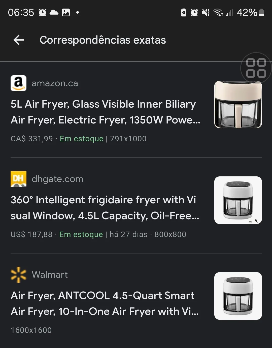 Glass Air Fryer 360° Panoramic, White, 4.5L image indicator(4)