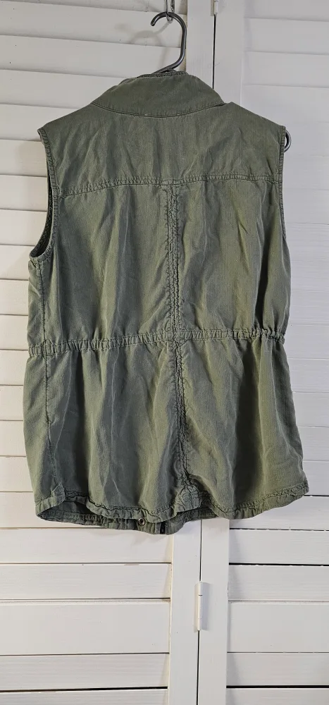 CASLON Olive Green Utility Vest - Size M image indicator(6)