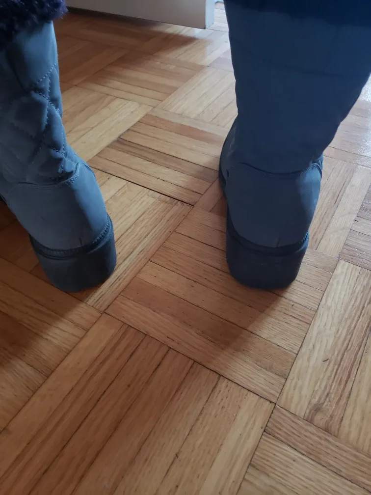 Women's Grey Winter Boots with Fur Trim image indicator(5)