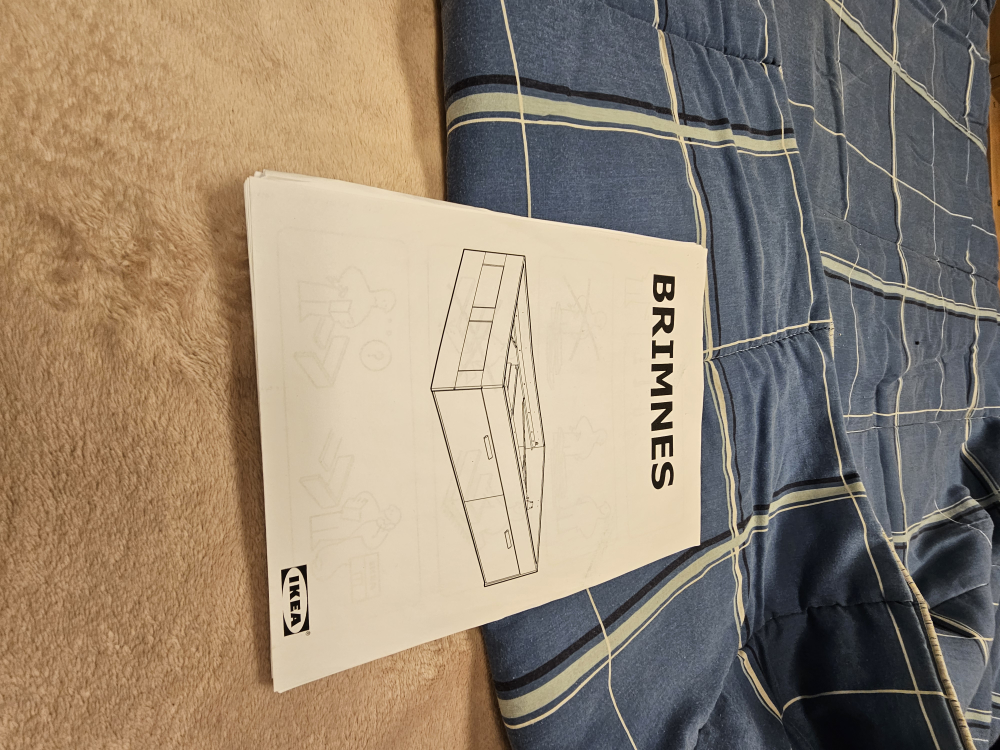 IKEA BRIMNES White Storage Bed Frame