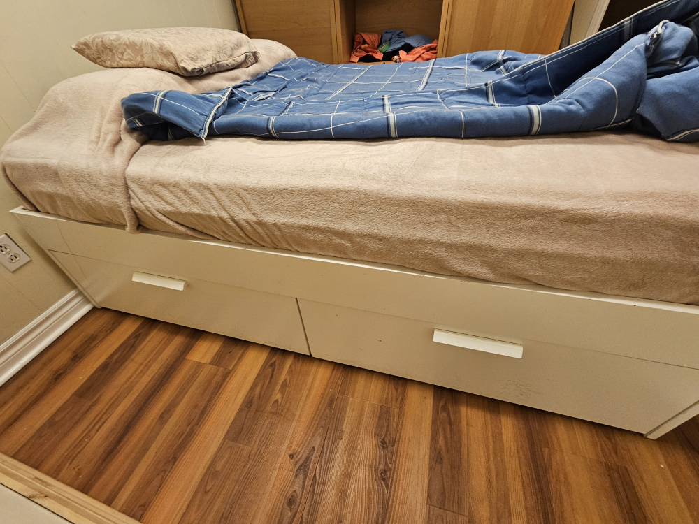 IKEA BRIMNES White Storage Bed Frame - photo 2