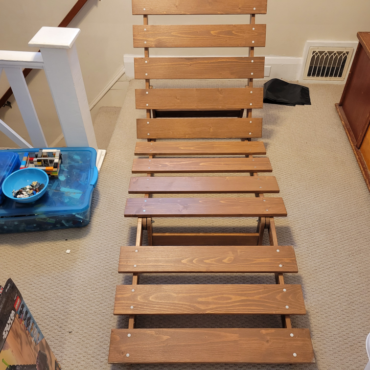 wood futon chair - photo 2