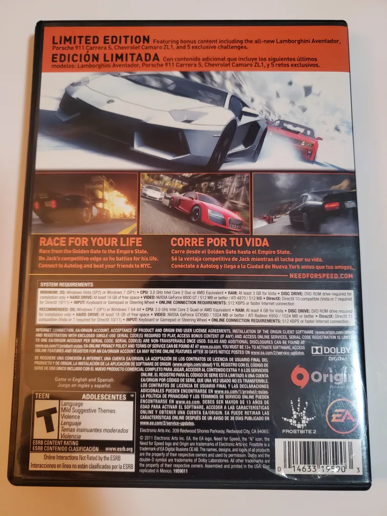 Need for Speed "The Run" PC video game image indicator(2)