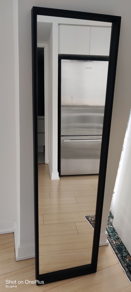 Full Length Mirror with Black Frame