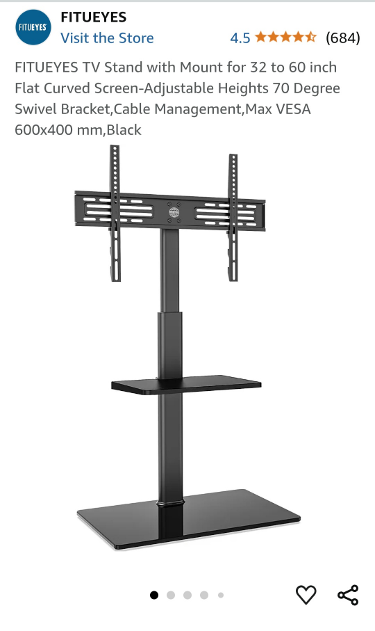 FITUEYES TV Stand with Mount for 32-60 inch TVs - photo 3