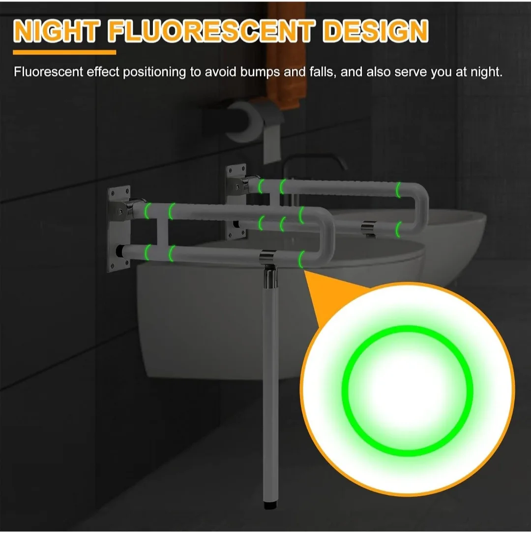 FOLDABLE TOILET SAFETY GRAB BAR RAIL image indicator(5)