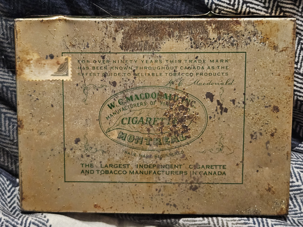 Vintage Macdonald's Coronation 1953 Cigarette Tin - photo 2