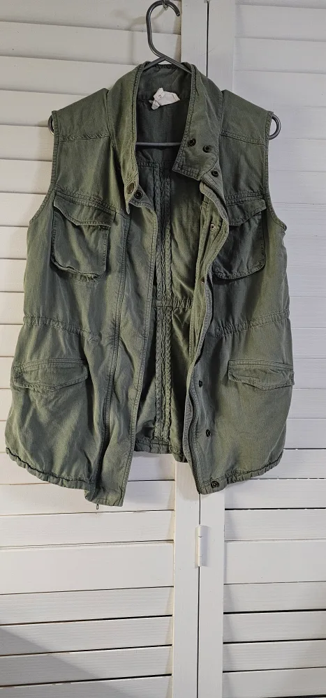 CASLON Olive Green Utility Vest - Size M image indicator(8)