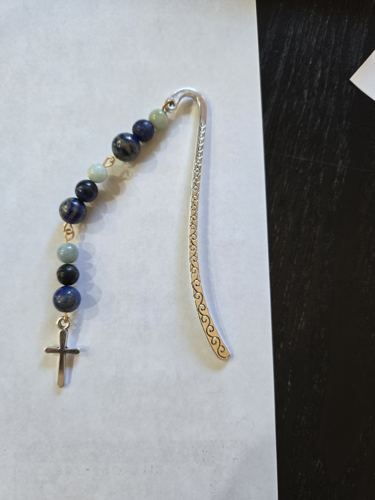 Beaded metal bookmarks