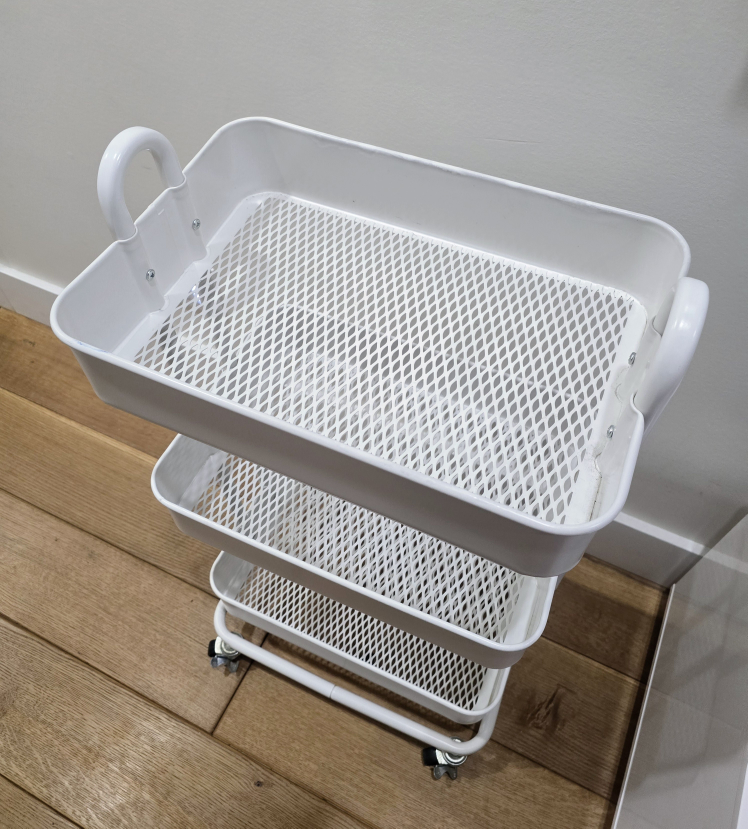 3-Tier Rolling Utility Cart (white color) - photo 3