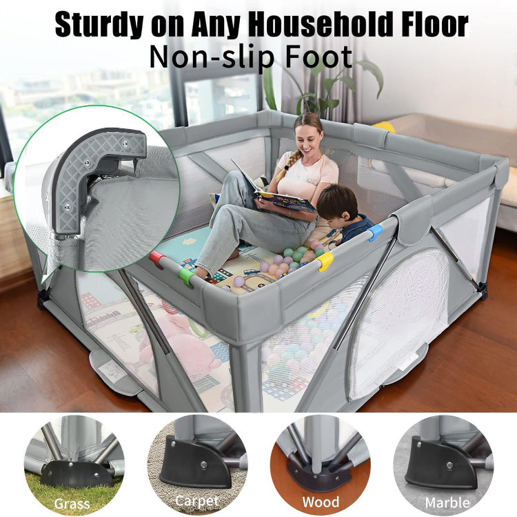 G2 Portable Baby Playpen - Grey - photo 3