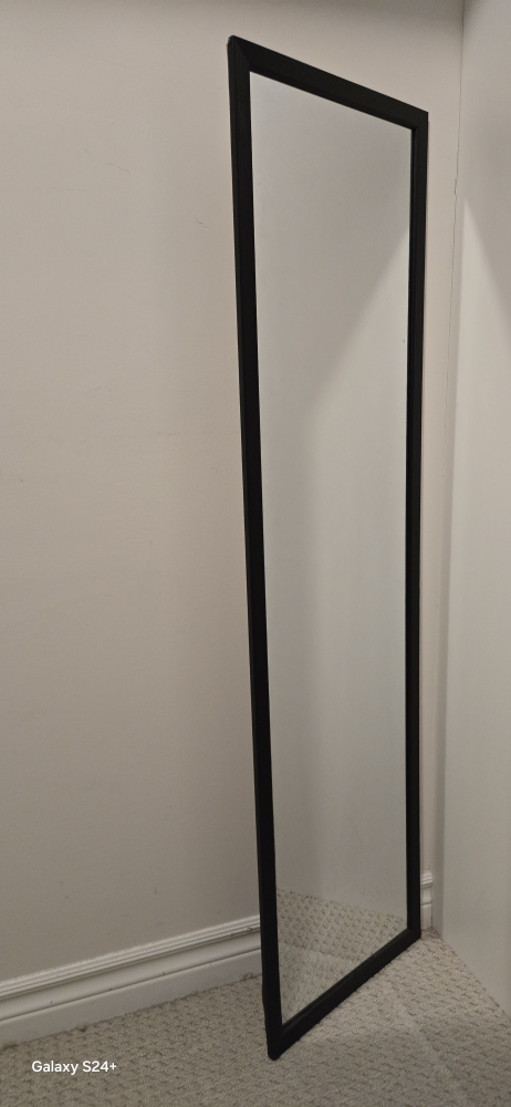 Full Length Black Framed Mirror