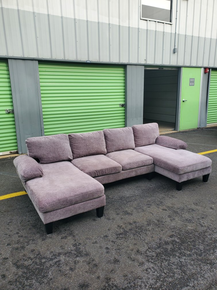 Gray L-Shaped Sectional Sofa - photo 5