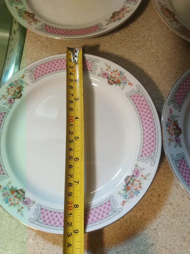 Set of 4 porcelain dinner plates 🏈 image indicator(2)