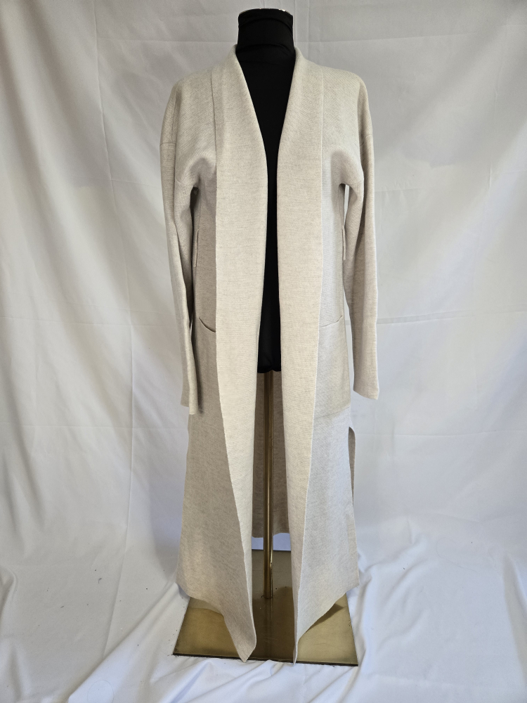 Wilfred Beige Long Cardigan - Size Medium