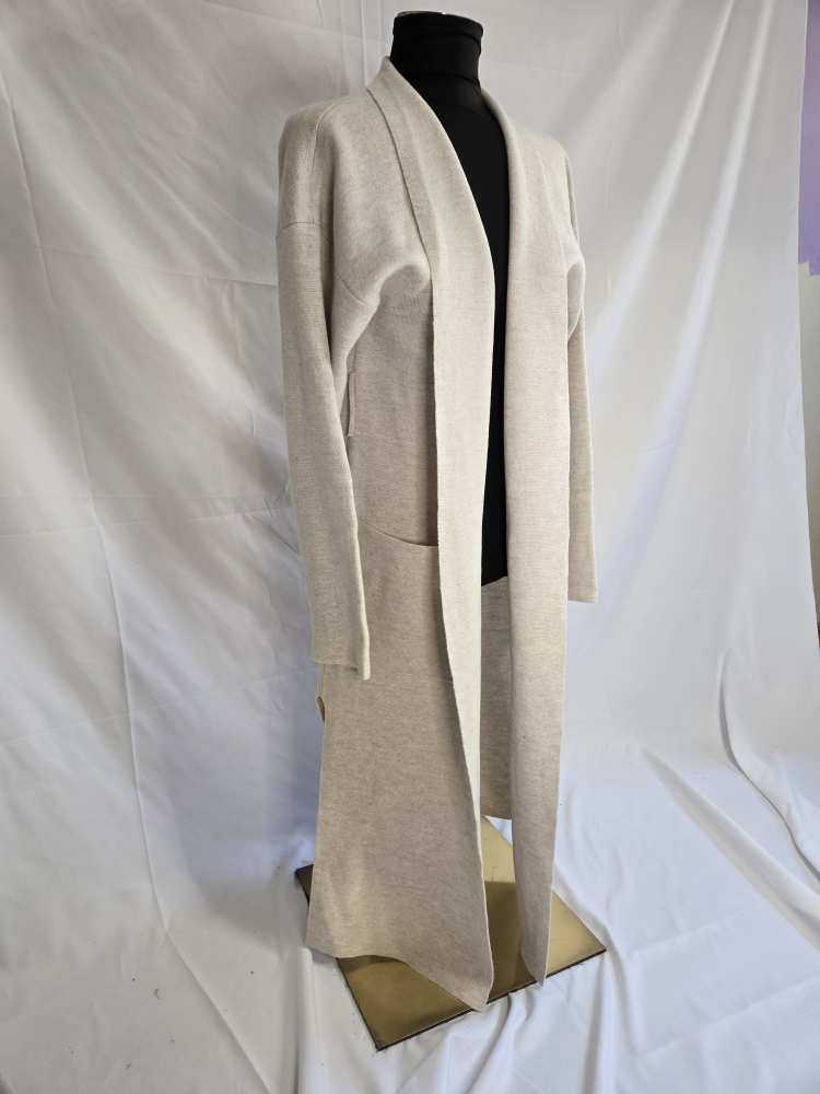 Wilfred Beige Long Cardigan - Size Medium - photo 2